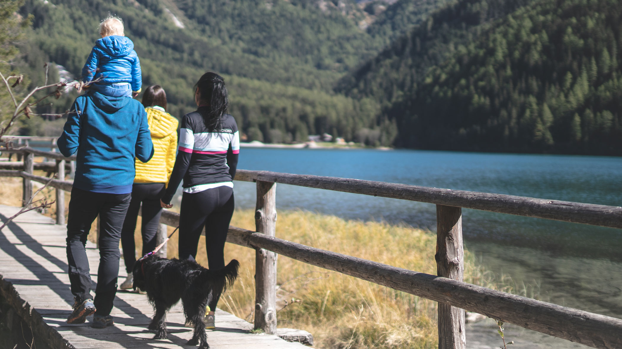 Family excursion to the lake of Anterselva