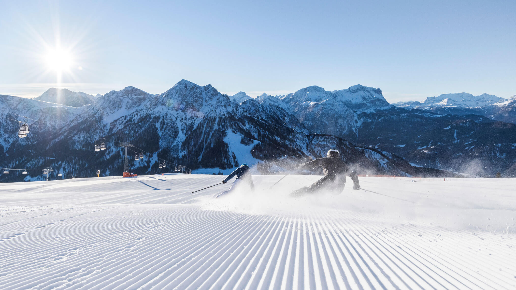 Skiing at Plan de Corones